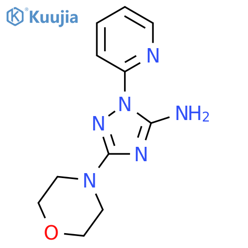 5-Morpholin-4-yl-2-pyridin-2-yl-1,2,4-triazol-3-amine structure