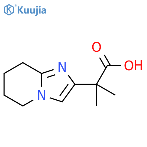 2-{5H,6H,7H,8H-imidazo1,2-apyridin-2-yl}-2-methylpropanoic acid structure