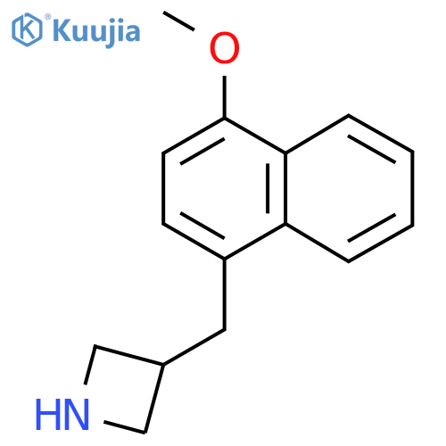 3-(4-methoxynaphthalen-1-yl)methylazetidine structure