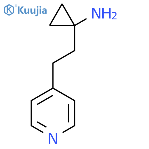 1-2-(pyridin-4-yl)ethylcyclopropan-1-amine structure