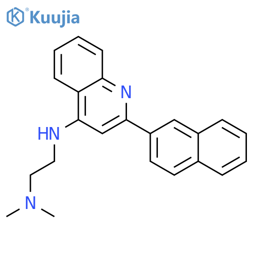 N1,N1-Dimethyl-N2-(2-(naphthalen-2-yl)quinolin-4-yl)ethane-1,2-diamine structure
