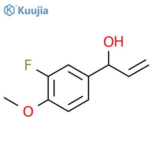 Benzenemethanol, α-ethenyl-3-fluoro-4-methoxy- structure