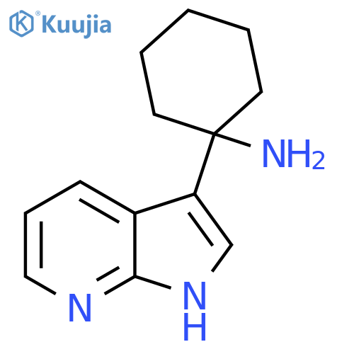 1-{1H-pyrrolo2,3-bpyridin-3-yl}cyclohexan-1-amine structure