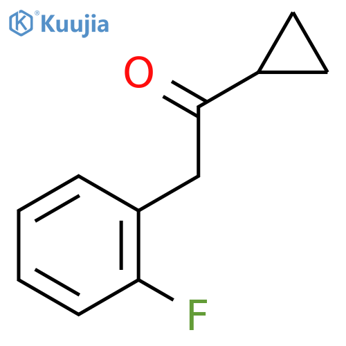 1-cyclopropyl-2-(2-fluorophenyl)ethan-1-one structure