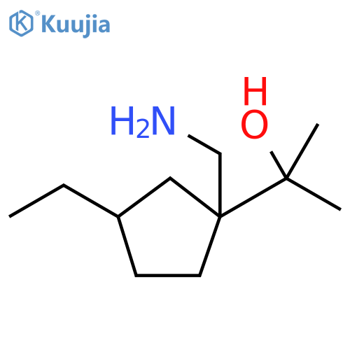 Cyclopentanemethanol, 1-(aminomethyl)-3-ethyl-α,α-dimethyl- structure