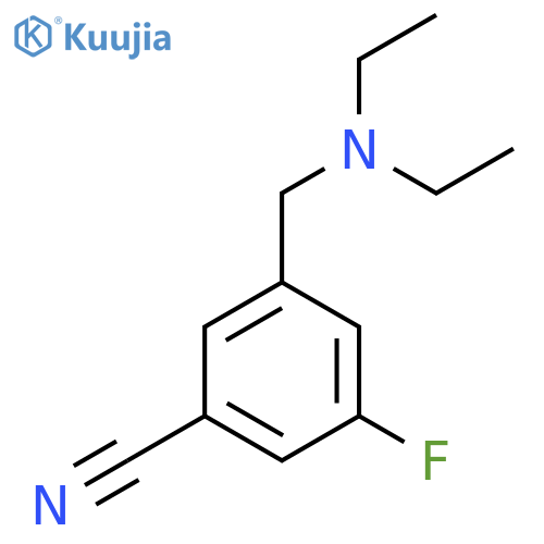 3-(Diethylaminomethyl)-5-fluorobenzonitrile structure