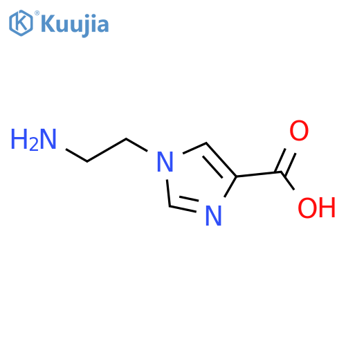 1-(2-aminoethyl)-1H-imidazole-4-carboxylic acid structure