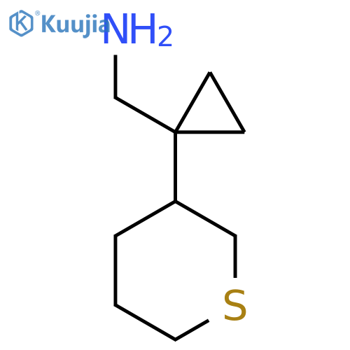 1-(thian-3-yl)cyclopropylmethanamine structure