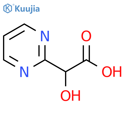 2-hydroxy-2-(pyrimidin-2-yl)acetic acid structure