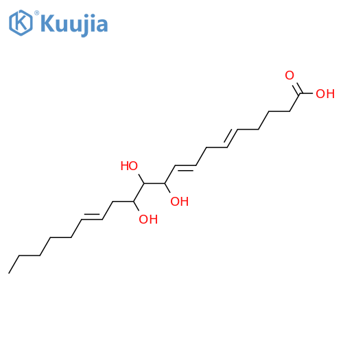10,11,12-Trihydroxy-5,8,14-eicosatrienoic acid; (5Z,8Z,10R,11R,12R,14Z)-form structure
