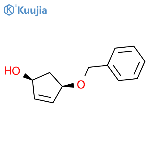 2-Cyclopenten-1-ol, 4-(phenylmethoxy)-, (1S-cis)- structure