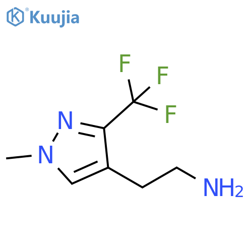 2-(1-methyl-3-(trifluoromethyl)-1H-pyrazol-4-yl)ethan-1-amine structure