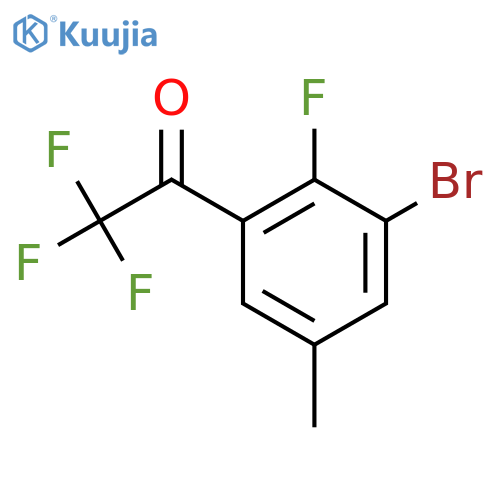 1-(3-BROMO-2-FLUORO-5-METHYLPHENYL)-2,2,2-TRIFLUOROETHANO structure