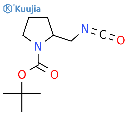 tert-butyl 2-(isocyanatomethyl)pyrrolidine-1-carboxylate structure