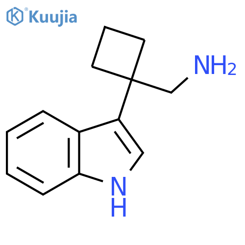 1-(1H-indol-3-yl)cyclobutylmethanamine structure