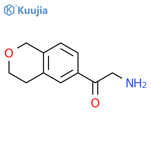 2-amino-1-(3,4-dihydro-1H-2-benzopyran-6-yl)ethan-1-one structure