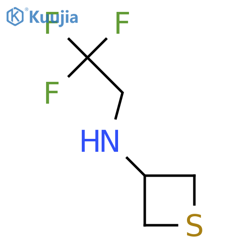 N-(2,2,2-Trifluoroethyl)thietan-3-amine structure