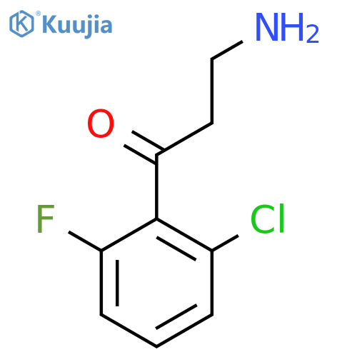 3-amino-1-(2-chloro-6-fluorophenyl)propan-1-one structure