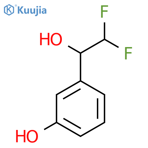 3-(2,2-difluoro-1-hydroxyethyl)phenol structure