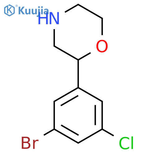2-(3-bromo-5-chlorophenyl)morpholine structure