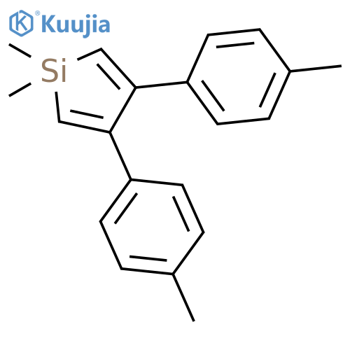 Silacyclopenta-2,4-diene, 1,1-dimethyl-3,4-bis(4-methylphenyl)- structure