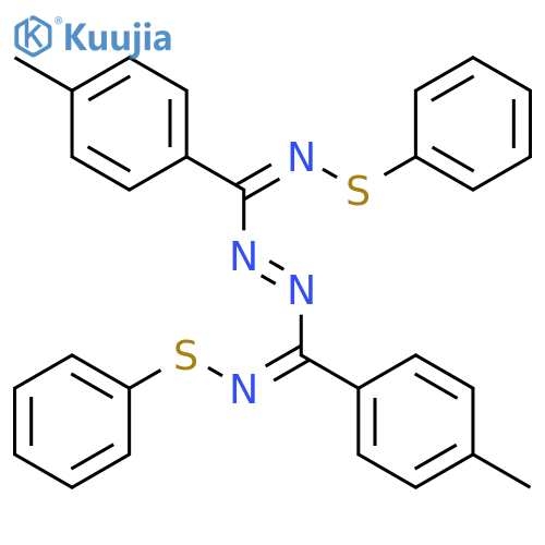 Diazene, bis[(Z)-(4-methylphenyl)[(phenylthio)imino]methyl]-, (1E)- structure