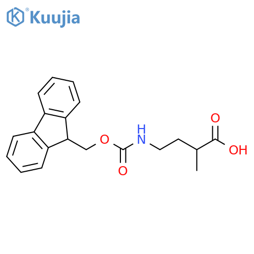 4-([(9H-FLUOREN-9-YLMETHOXY)CARBONYL]AMINO)-2-METHYLBUTANOIC ACID structure