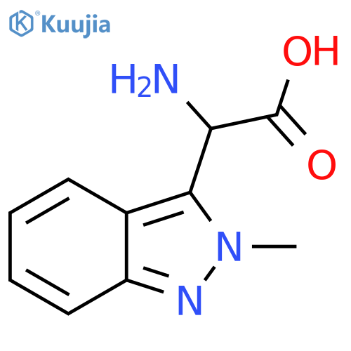 2-amino-2-(2-methyl-2H-indazol-3-yl)acetic acid structure