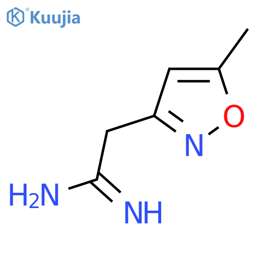 2-(5-methyl-1,2-oxazol-3-yl)ethanimidamide structure