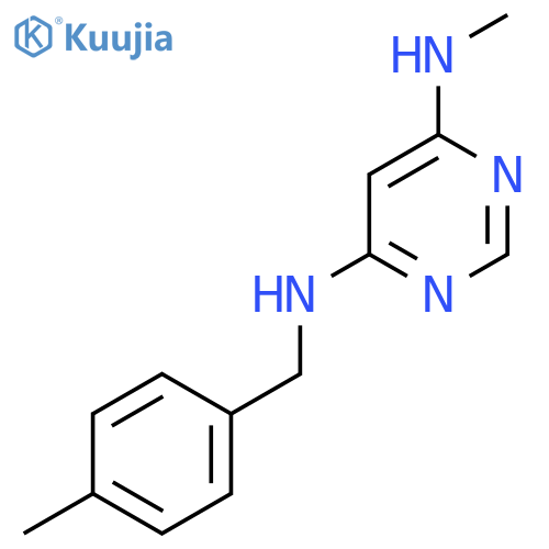 N4-Methyl-N6-(4-methylbenzyl)pyrimidine-4,6-diamine structure
