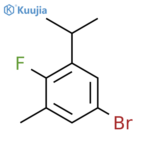 5-Bromo-2-fluoro-1-methyl-3-propan-2-ylbenzene structure