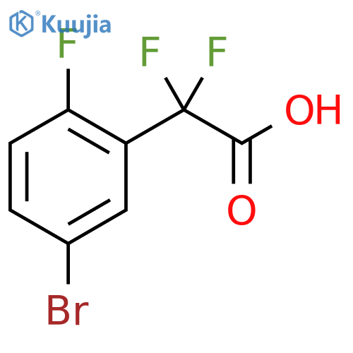 2-(5-bromo-2-fluorophenyl)-2,2-difluoroacetic acid structure