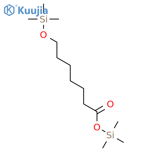 Heptanoic acid, 7-[(trimethylsilyl)oxy]-, trimethylsilyl ester structure