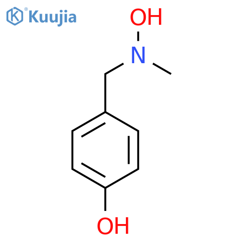 4-{hydroxy(methyl)aminomethyl}phenol structure