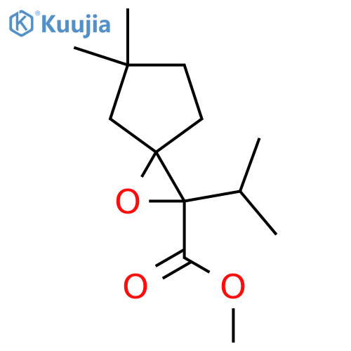 Methyl 5,5-dimethyl-2-propan-2-yl-1-oxaspiro[2.4]heptane-2-carboxylate structure