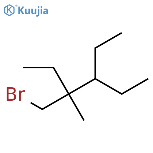 3-(Bromomethyl)-4-ethyl-3-methylhexane structure