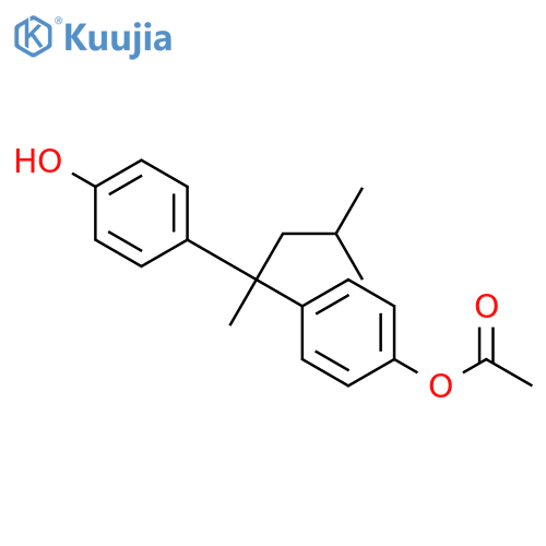 Phenol, 4-[1-[4-(acetyloxy)phenyl]-1,3-dimethylbutyl]- structure