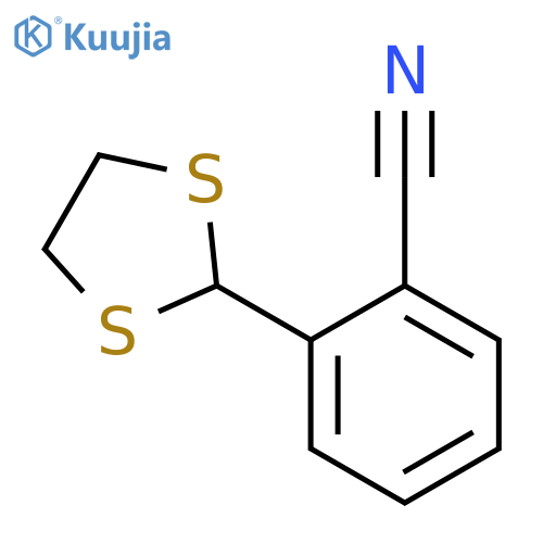 Benzonitrile, 2-(1,3-dithiolan-2-yl)- structure