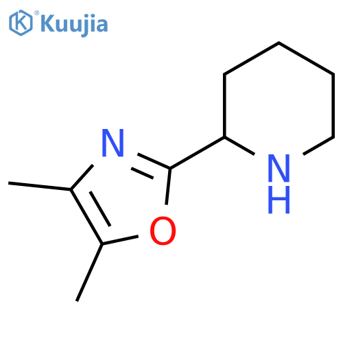2-(dimethyl-1,3-oxazol-2-yl)piperidine structure
