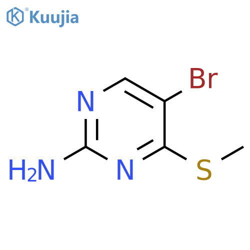 5-bromo-4-(methylthio)pyrimidin-2-amine structure