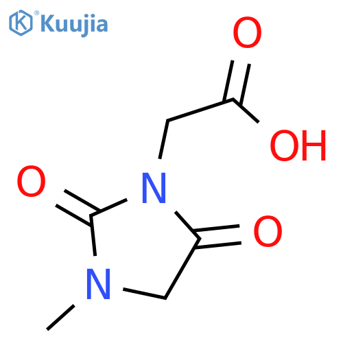 (3-methyl-2,5-dioxo-1-imidazolidinyl)acetic Acid hydrate structure
