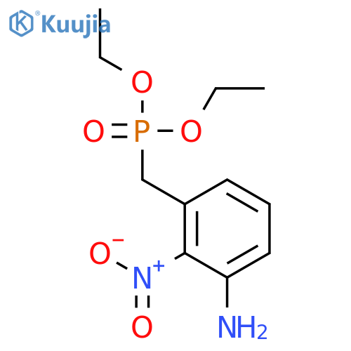 Phosphonic acid, [(3-amino-2-nitrophenyl)methyl]-, diethyl ester structure