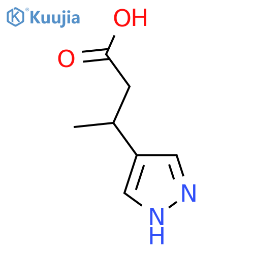 3-(1H-pyrazol-4-yl)butanoic acid structure