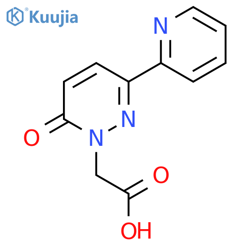 2-[6-Oxo-3-(pyridin-2-yl)-1,6-dihydropyridazin-1-yl]acetic acid structure