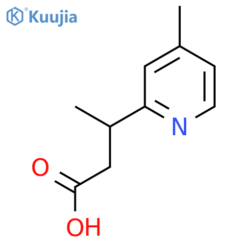 3-(4-methylpyridin-2-yl)butanoic acid structure