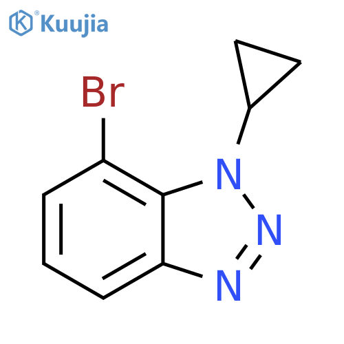 7-Bromo-1-cyclopropyl-1H-benzo[d][1,2,3]triazole structure