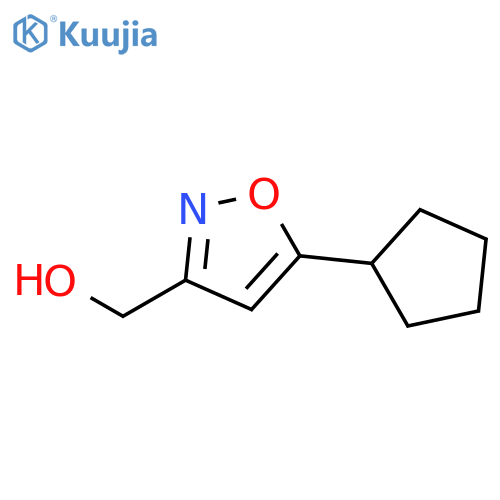(5-Cyclopentyl-1,2-oxazol-3-yl)methanol structure