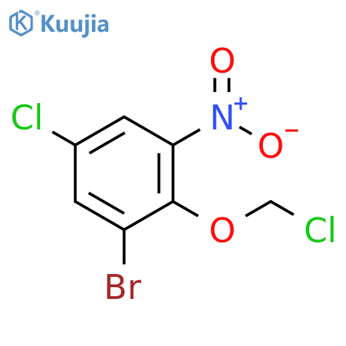 Benzene, 1-bromo-5-chloro-2-(chloromethoxy)-3-nitro- structure