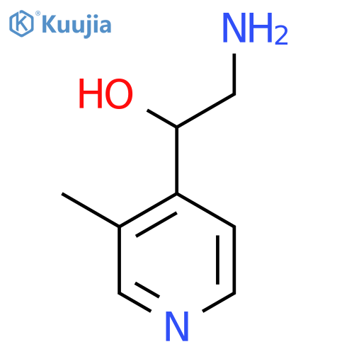 2-amino-1-(3-methylpyridin-4-yl)ethan-1-ol structure