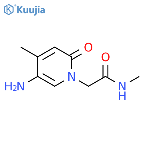 2-(5-amino-4-methyl-2-oxo-1,2-dihydropyridin-1-yl)-N-methylacetamide structure